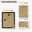 Vittanly 15 Pack Picture Frames Collage Wall Decor, Multi Sizes Including 3pcs 8x10, 6pcs 5x7 and 6pcs 4x6 Photo Frames, Gallery Frame Set for Wall or Tabletop Display, Black, Grey and White