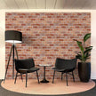JiffDiff Brick Wallpaper Peel and Stick, Removable Vintage Self Adhesive Wallpaper Renter Friendly Textured Stick on Wallpaper Contact Paper （17.3
