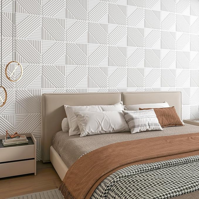 Art3d 33-Pack 3D Wall Panels for Interior Wall Decor, Textured Accent Walls Paneling for Living Room, Bedroom, TV Background, 12