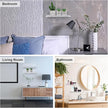 Vinsot 8 Pack Acrylic Floating Shelves 12 Inch Clear Acrylic Wall Display 4 mm Thick Invisible Book Shelves for Bedroom Living Room Bathroom Office Wall