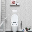 WENMER Geometric Hexagon Peel and Stick Wallpaper - 17.71 Inch x 118 Inch Silver Self-Adhesive Vinyl Film for Home Use