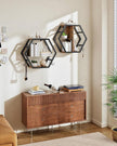 Hexagon Floating Shelves Set of 2, 18.9