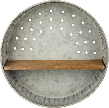 Primitives by Kathy 38024 Distressed Wall Shelf, Metal and Wood