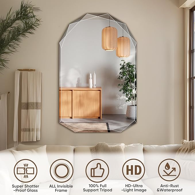 Suidia Bathroom Mirror, 24