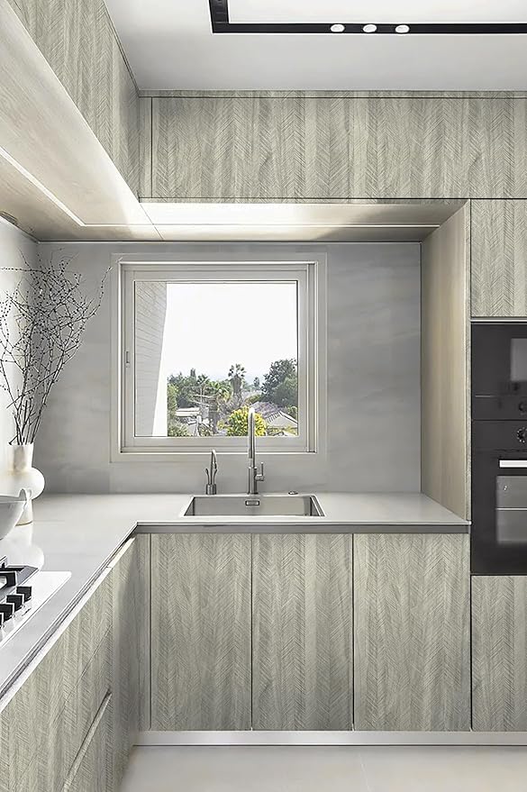 Safiyya Contact Paper Wood Grain Peel and Stick Wallpaper Self Adhesive Removable Wallpaper for Countertops Kitchen Wallpaper for Cabinets and Drawers Vinyl Waterproof Contact Paper 393"×15.7"