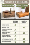 Modern Timber Craft Reclaimed Wood Wall Shelf | Solid Rustic American Barnwood with Floating Shelf Brackets | 2.75