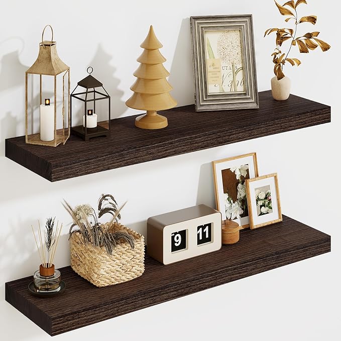 Solid Wood Floating Shelves for Wall 24