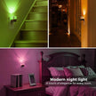 L LOHAS LED Night Light, Night Lights Plug into Wall, Color Changing Nursery Nightlight RGB with Dusk to Dawn Sensor, Nightlight Plug in Wall for Halloween, Christmas, Holiday, Hallway Bedroom Kids