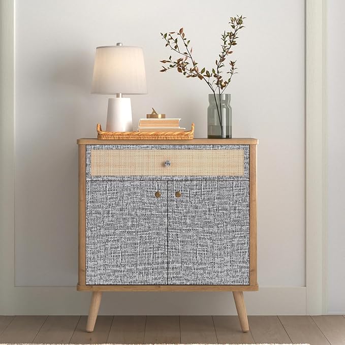 Yancorp 24"x120" Textured Fabric Wallpaper Faux Grasscloth Peel and Stick Self-Adhesive Removable Wallpaper Liners for Cabinets and Counter Tops