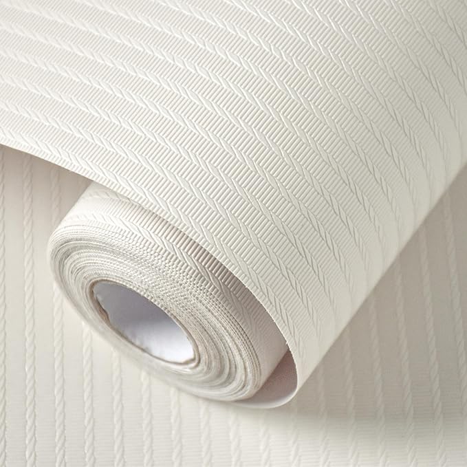 Beige Textured Peel and Stick Wallpaper Modern Contact Paper 393inL 15.7inW Cream Removable Self Adhesive Wallpaper for Bedroom Bathroom Waterproof Neutral Contact Paper for Walls 3D Embossed