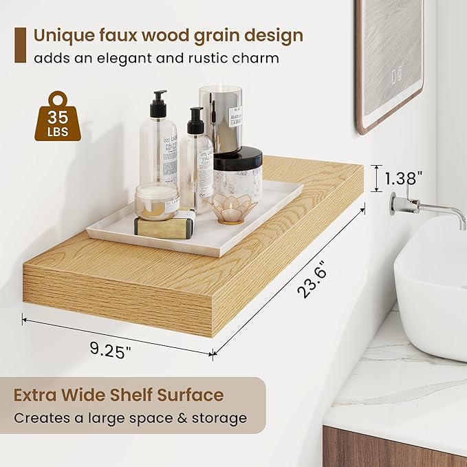 24in Floating Shelves for Wall, 24