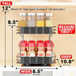 SpaceAid Pull Out Spice Rack Organizer for Cabinet, Heavy Duty Slide Out Seasoning Kitchen Organizer, Cabinet Organizer, with Labels, 8.5