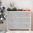 CHIHUT Sparkle Silver Glitter Wallpaper Peel and Stick Silver Glitter Contact Paper for Cabinets Walls Self Adhesive Removable Fabric Wallpaper Decorative Wall Paper for DIY Drawers 15.7''x100''
