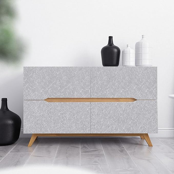 Silver Grey Wallpaper Peel and Stick17.7