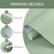 Dimoon 17.7''x236'' Peel and Stick Wallpaper Light Green Contact Paper for New Environmentally Friendly Materials Thickening Upgrade Embossed Renter Friendly Wall Paper Vinyl Countertop Bedroom