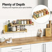 Vailando Floating Shelves for Wall, Set of 3 Solid Wood Wall Mounted Shelves, 23.6