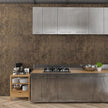 TOTIO Dark Brown Concrete Wallpaper Peel and Stick Brown Cement Contact Paper Vintage Industrial Wall Paper Roll 16x78inch Bubble-Free Design Matte Thicken Waterproof Self-Adhesive Vinyl Wall Sticker