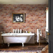 JiffDiff Brick Wallpaper Peel and Stick, Removable Vintage Self Adhesive Wallpaper Renter Friendly Textured Stick on Wallpaper Contact Paper （17.3