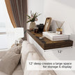 Floating Shelves 36 Inch Long, 12 Inch Deep Floating Shelves for Wall, 36 x 12 Shelves for Wall Storage & Display, 2