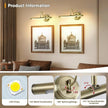 JOOSENLUX Modern LED Picture Lights Fixtures,Art Decor Metal Artwork Mini Accent Spotlights 16.54