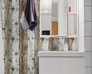FLFK Rustic Wood Wallpaper Peel and Stick Wood Grain Shiplap Design Wall Paper for Living Room Bedroom Kitchen Office Apartment Decor 16