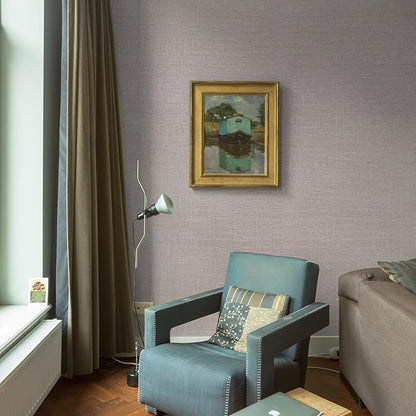 WADILE Grasscloth Peel and Stick Wallpaper 15.7in x 787.4in, Textured Contact Paper for Cabinets, Faux Linen Wall Paper Pull and Stick, Fabric Vinyl Wallpaper Self Adhesive Khaki