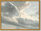 InSimSea Framed Canvas Wall Art Vintage Decor, Room Decor Classical Oil Painting Canvas Prints Study of Clouds with a Sunset near Rome Vintage Landscape Wall Art Home Decor, 12