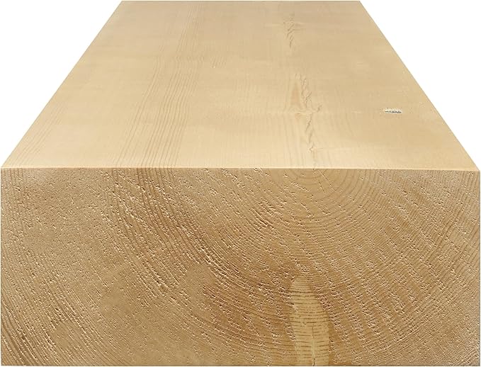 Dogberry Collections Smooth Timber Floating Shelf – Versatile Wood Mantel & Wall Shelf (Natural, 24 in.)