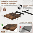 8 Inch Square Floating Shelves for Wall 3 Pack, 8