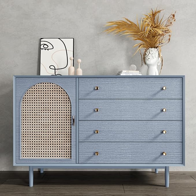 CRE8TIVE Light Blue Grasscloth Wallpaper Textured Stick and Peel Faux Grass Cloth Wallpaper for Walls Self Adhesive Removable Wallpaper Linen Grasscloth Contact Paper for Furniture Home Decor 12