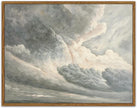 SHENIFY Landscape Framed Canvas Wall Art Vintage Classical Clouds in the Sky Prints Hallway Bathroom Office Decor - 11x14in Natural Framed