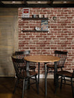 Hopeak Red Brick Wallpaper Self-Adhesive Peel and Stick Wallpaper Waterproof and Removable Good for Home Decoration and Furniture Renovation 35.4 x 393.7 Inch