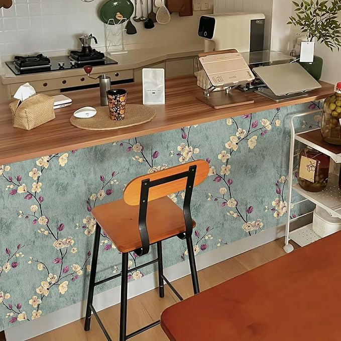 Floral Peel and Stick Wallpaper Flower Tree Contact Paper A Set of 17.5