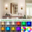 Wireless Sconces Set of 2,Battery Wall Sconce Including 10000mAh Large Capacity Dimmable Magnetic Battery Operated Light Bulbs, Easy to Installed in Any Area Without Hiring Electrician