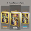 Picture Light Gold 2Pack, 5000mAh Battery Opertated Cordless Picture Lights for Wall, 16in CCT Dimmable with Touch Control for Wall Painting,Frame, Portrait, Dartboard
