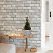 JiffDiff Brick Wallpaper Peel and Stick, Removable Vintage Self Adhesive Wallpaper Renter Friendly Textured Stick on Wallpaper Contact Paper （17.3