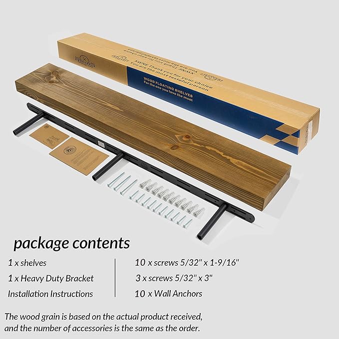 Rusitc Floating Shelves 48 inch Long 8 