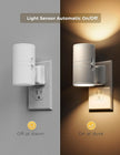 L LOHAS LED 4X Night Light Plug in, LOHAS Modern Night Light with Light Sensor, 0-100LM, Soft White 3000K, Dimmable Night Lights with White Shade for Hallway Bedroom Stairway