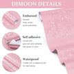 Dimoon 17.7''x78.7''Pink Peel and Stick Wallpaper Gothic Floral Wall Paper Contact Paper Closeout Renter Friendly Modern Self Adhesive(78.7''x17.7'', Pink Floral Textured)