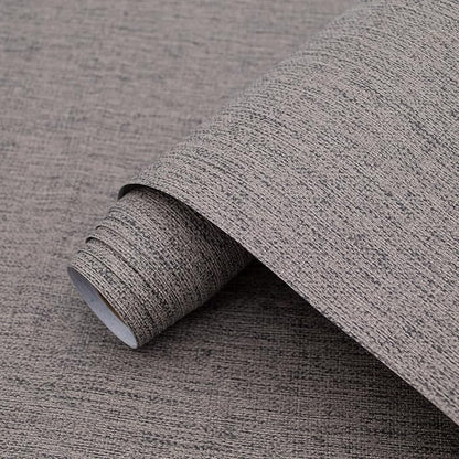 Yancorp 16"x394" Textured Fabric Wall Paper Faux Grasscloth Peel and Stick Wallpaper Self-Adhesive Linen Removable Cabinets Counter Top Liners