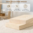 Marsmiles Natural Floating Shelves for Wall - 24 Inch Unfinished Wooden Floating Shelves Set of 2-24 Inch Wide x 7.7 Inch Deep x 1.6 Inch Thick Natural Wood Shelves for Room Wall