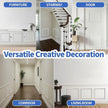 KESHWELL 6 Set Premade Accent Wall Panels, Molding Kit for Interior Wall Decor,Pre-Cut Wainscoting Accent Panels Picture Frame,3D Wall Panels Molding Trim for Home Decor (6 Set,24 X 24 INCH)