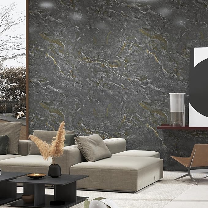 Gray Gold Marble Contact Paper Peel and Stick Countertops Kitchen Vinyl Wrap Wallpaper 591