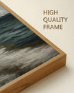 SHENIFY 16x24in Large Vintage Landscape Seascape Framed Canvas Wall Art Seaside Coastal Scenery Classic Hallway Bathroom Office Decor - Natural Framed