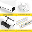 Modern Wall Sconces Set of 2, 5 Color Temperature Linear Dimmable, Adjustable Warm to Cool White, Hardwired Wall Lights for Bedroom, Living Room, Hallway (Black)
