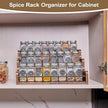 Wood Spice Rack Organizer for Cabinet, 3 Tier Spice Shelf Storage, Kitchen Seasoning Organizer for Spice Bottles, Jars, Seasonings, Baking Supplies