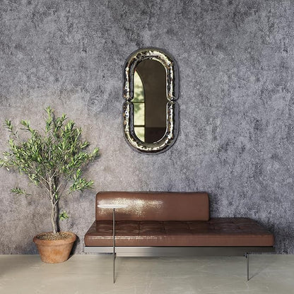 31"×591" Large Size Big Roll Wide Thick Glossy Dark Blue Grey Concrete Wallpaper Peel and Stick Waterproof Gray Concrete Contact Paper Vinyl Adhesive Cement Stickers for Bedroom Bathroom Walls