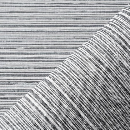 Grasscloth Textured Wallpaper Gray Peel and Stick 24inX393in Fabric Wall Paper Upgraded Thick Self-Adhesive Vinyl Contact Paper for Home Use(Dark Grey)