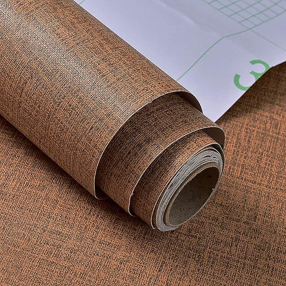 Yancorp 16"x394" Textured Fabric Faux Grasscloth Peel and Stick Wallpaper Self-Adhesive Linen Removable Wall Paper Cabinets Counter Top Liners
