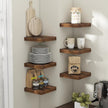 8 Inch Square Floating Shelves for Wall 3 Pack, 8